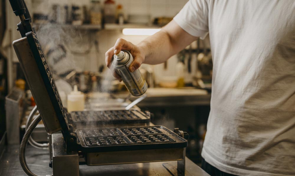 spray oil for greater efficiency